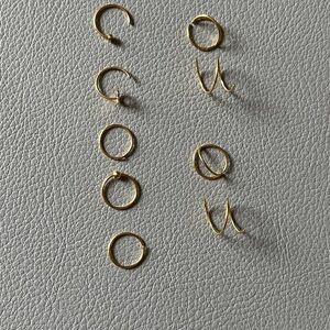 9 piece 22g nose ring set